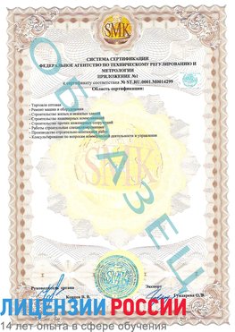 Образец сертификата соответствия (приложение) Радужный Сертификат ISO 14001
